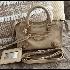 Balenciaga Nano City in Light Beige